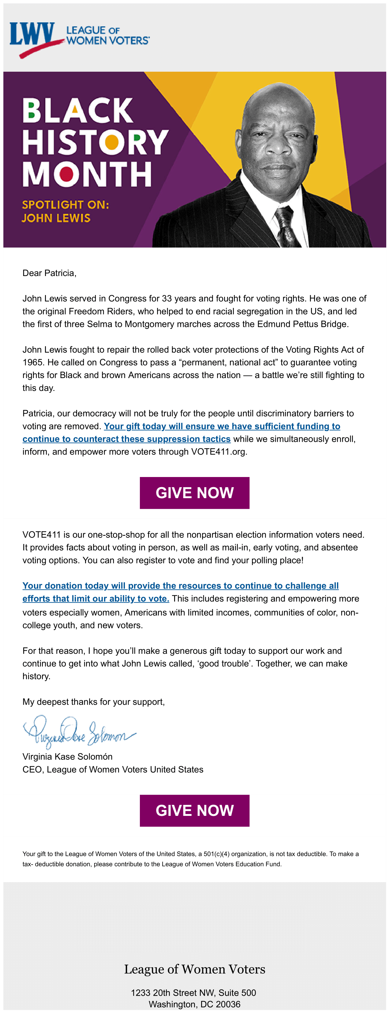 Black History Month Spotlight on John Lewis MyLO